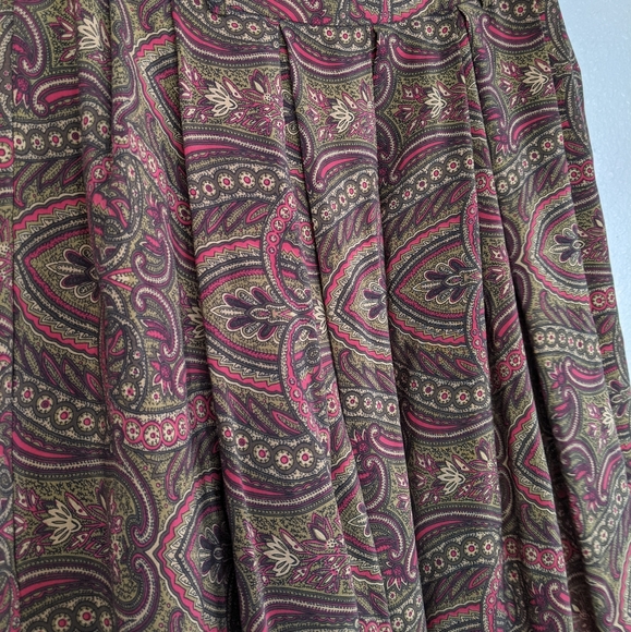 PBM for Nordstrom Vintage 100% Silk Skirt - Picture 5 of 7